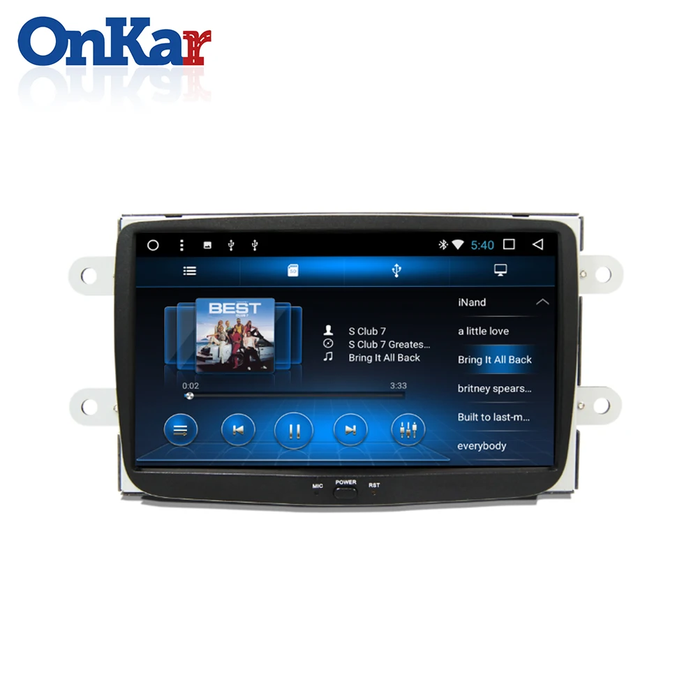ONKAR Автомагнитола gps навигация для Renault Dacia Duster Captur Logan Лада xary Sandero головное устройство 1 din android 9,0 av in out