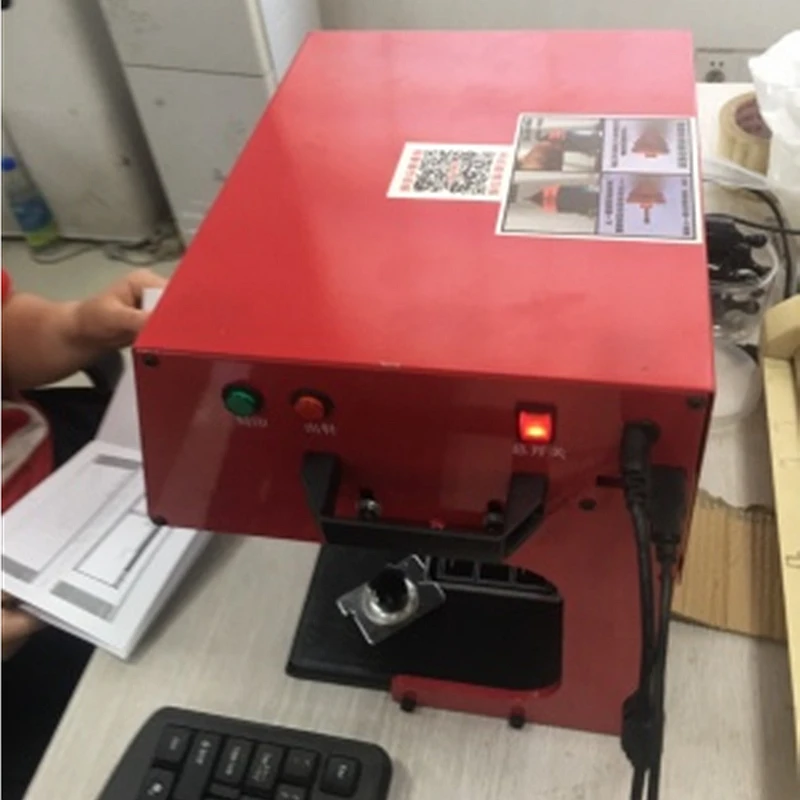 

metal signage nameplate marking machine touch-screen controller Electric Pneumatic Lettering Machine for metal parts nameplate