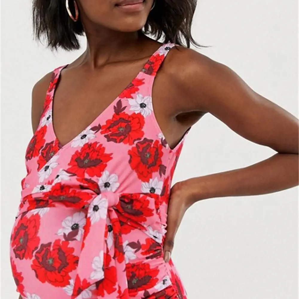 Женский купальник с цветочным принтом сексуальный цельный костюм для дайвинга