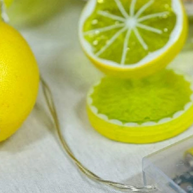 

Fruit Lemon Slice String Lights LED Flashing String Battery Powered Indoor Outdoor Lighting Lamp