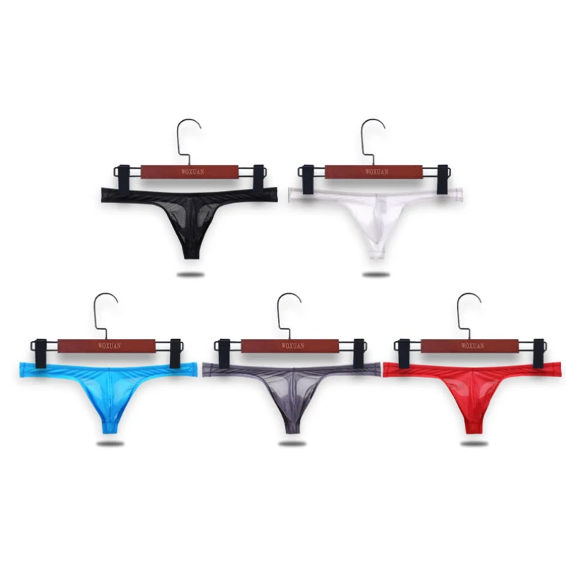 Мужские трусы стринги AIIOU черные танга сексуальное нижнее белье для мужчин |