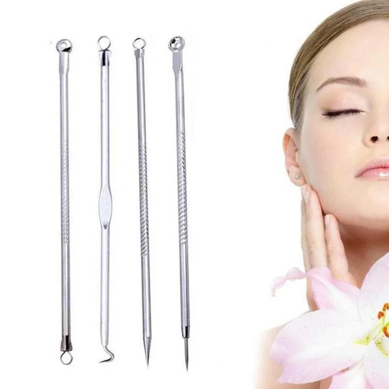 4 шт. раздавить черных точек иглы золотистый и черный горошек акне очиститель для