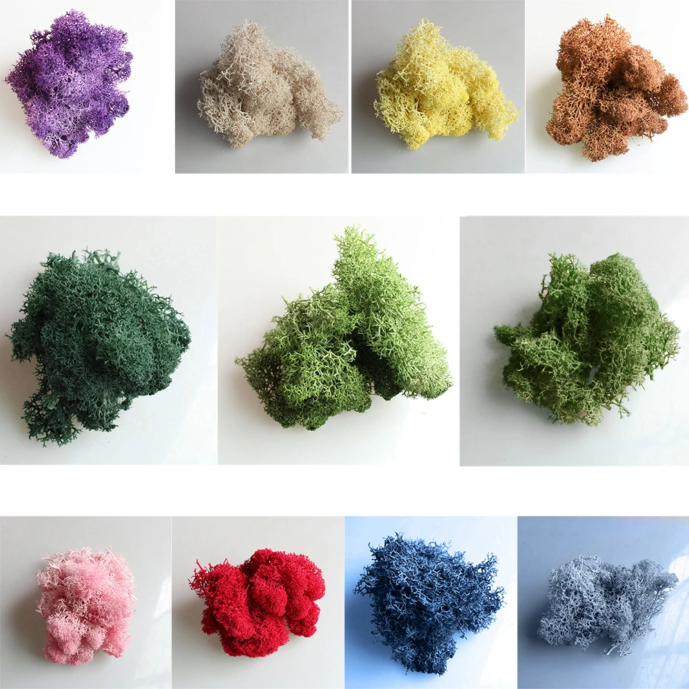 Украшения для гостиной 100 г натуральный норвежский Северный мох сохраненные