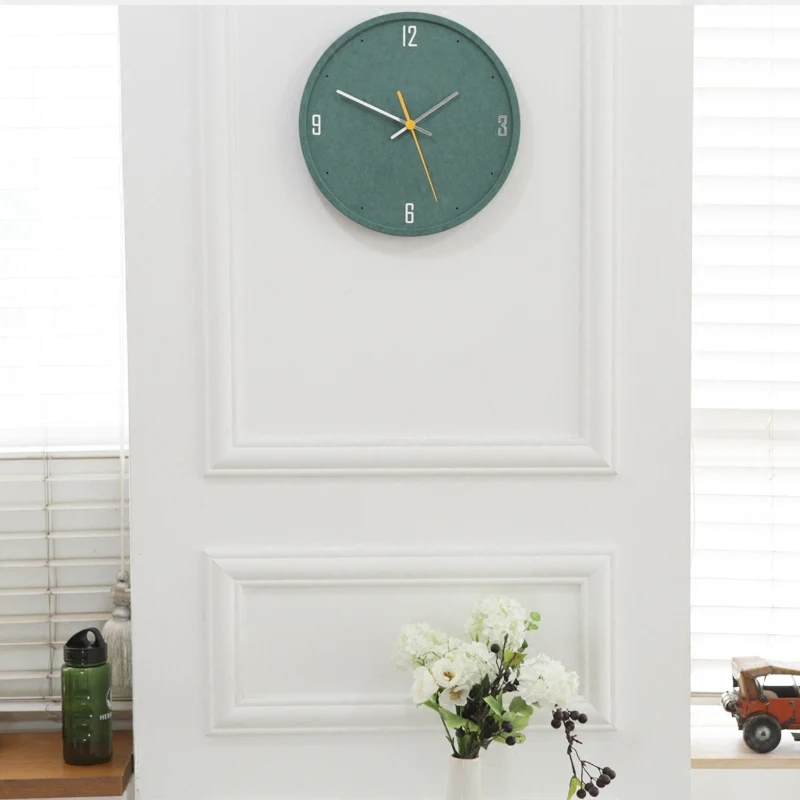 Современные бесшумные настенные часы деревянные для гостиной спальни кухонные с