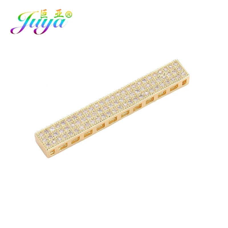 Juya DIY Ювелирные изделия из жемчуга компоненты несколько рядов металлический разделитель спейсер баров для натуральных камней Жемчуг Бисероплетение ювелирных изделий - Цвет: Gold