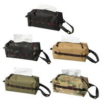 waterproof storage bag oxford cloth facial tissue dispenser box button type copper buckle hanging for outdoor camping hiking