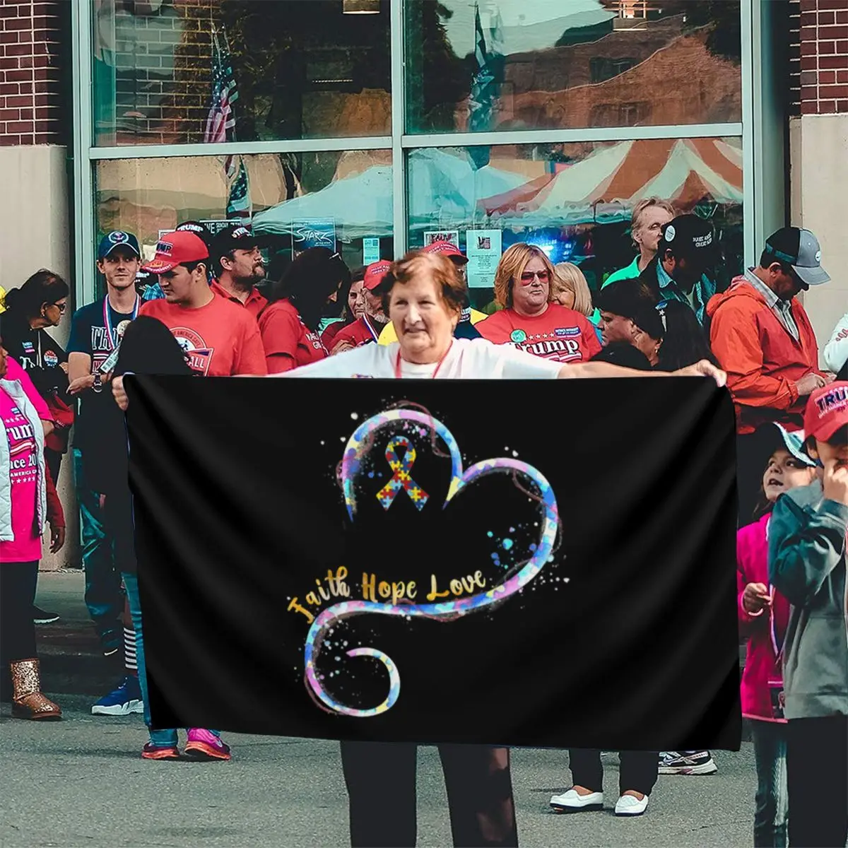 Вера Надежда Любовь Головоломки лента информации о проблеме аутизма графические