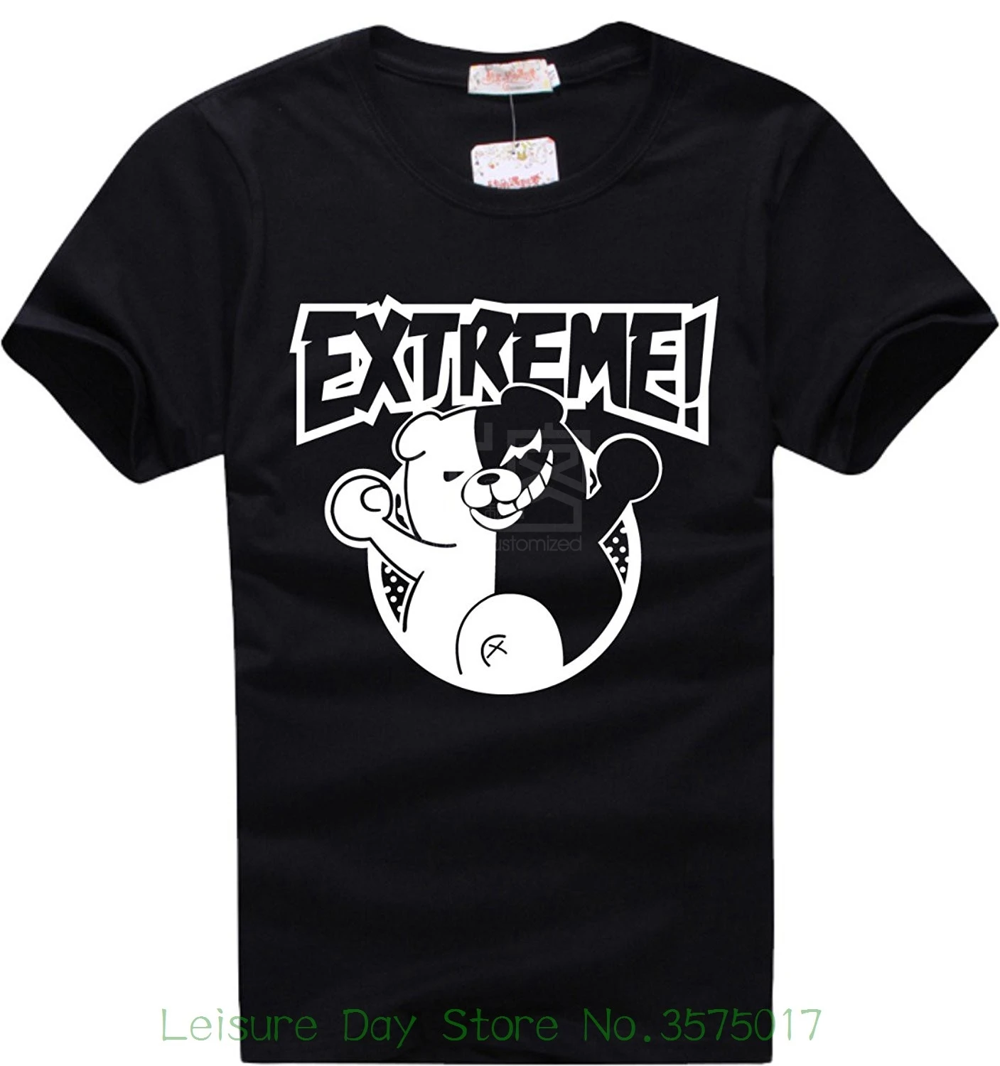 Футболка с коротким рукавом Happy Yohe Danganronpa Monokuma Extreme футболка анимационный комикс
