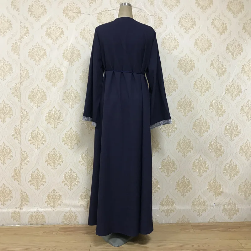 Ближний Восток арабское мусульманское Открытое платье абайя женское свободное