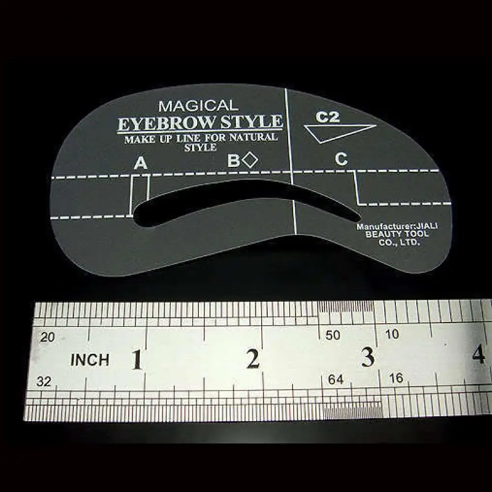 Набор шаблонов для бровей для начинающих "Карточный дрозд".