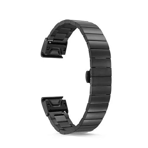 Черный Ктаб Fenix 6X/5X плюс ремешок Металл Quick Fit 26 ремешок для наручных часов mm для наручных gps-часов Garmin Fenix 6X/6X Pro/5X/5X Плюс/stylo 3/3HR смарт-часов 22 мм для наручных часов Garmin Fenix 6/Fenix 6 pro/ fenix 5/Fenxi 5 Plus 20 мм Garmin Fenix 6S Fenix 5s/Fenx5S Plus - Цвет: Черный