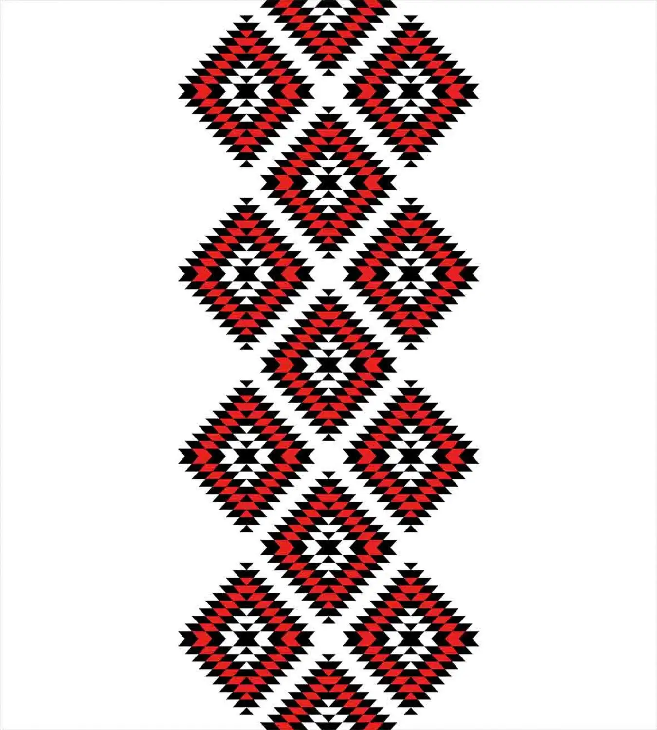 Комплект постельного белья из 3 предметов с этническим пододеяльником и