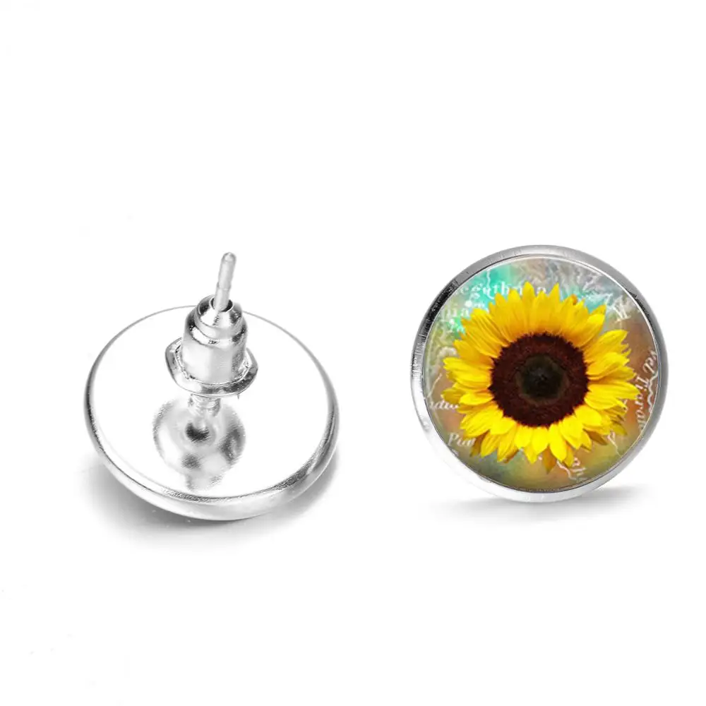 Летнее платье в богемном стиле серьги-гвоздики Подсолнух светильник жёлтый