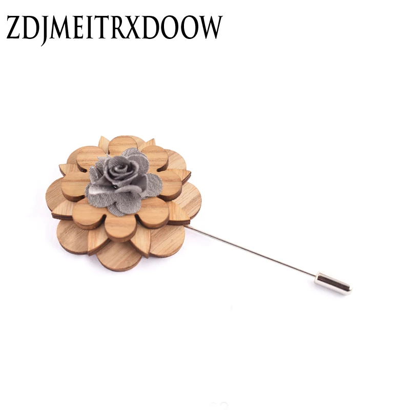 Симпатичная деревянная брошь булавки аксессуар 5 цветов Прямая поставка S11 |
