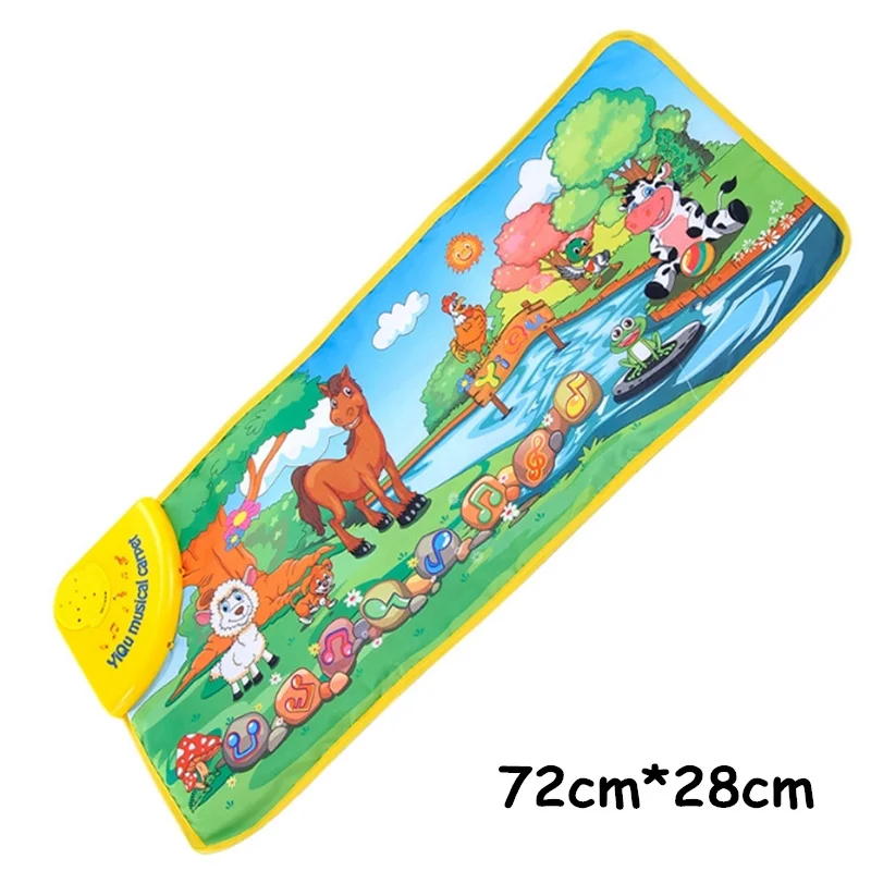 Детские музыкальные игровой коврик для детей ползать пианино