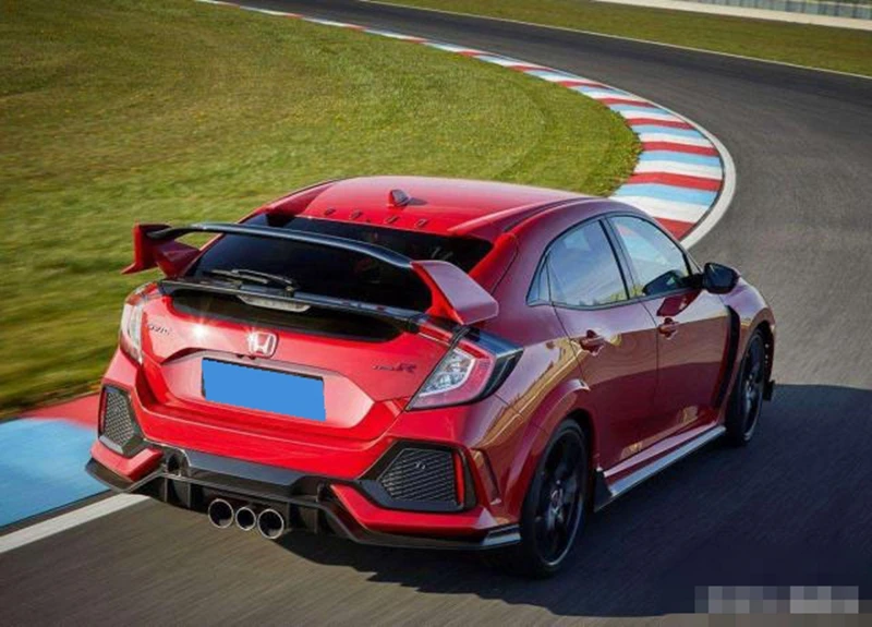 Автомобильные аксессуары для Honda Civic 10TH type R Hatchback задние крыла ABS задний спойлер задний багажник багажника крыло автомобиля Стайлинг