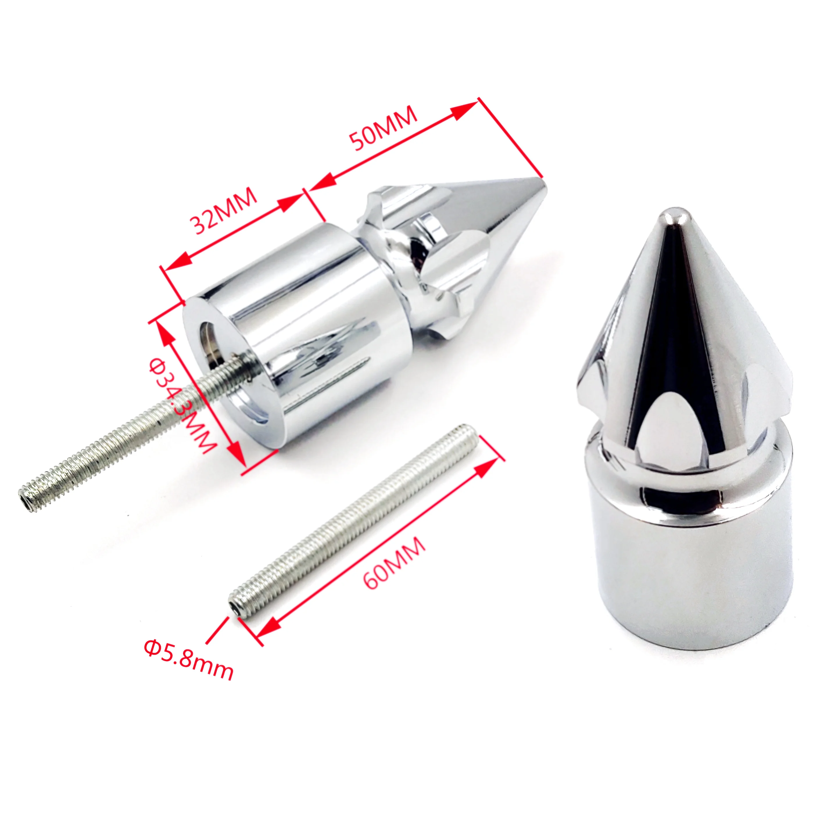 Aftermarket free shipping motorcycle parts Spike Bar Ends for Suzuki GSX-R GSXR 600 750 1000 1100 Chrome | Автомобили и мотоциклы