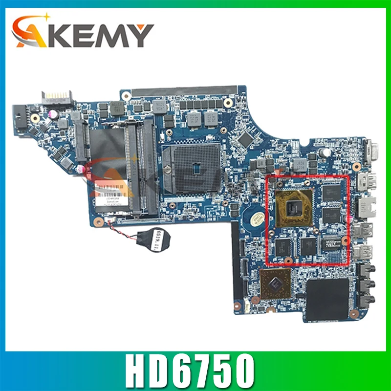 

AKemy Laptop Motherboard For HP Pavilion DV7-6000 DV7Z-6100 A70M HD6750 Mainboard 666520-501 216-0810005 DDR3