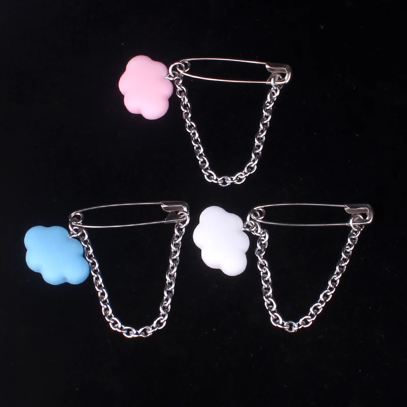 Резиновые милые шпильки для женщин, модные милые геометрические булавки на цепочке для Мужчин, Ювелирные изделия, бесплатная доставка, di283