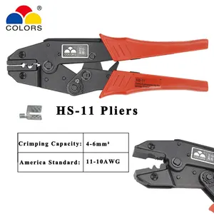 Высококачественные обжимные клещи для нагревательной пленки, обжимные клещи 4-6 мм2 11-10AWG