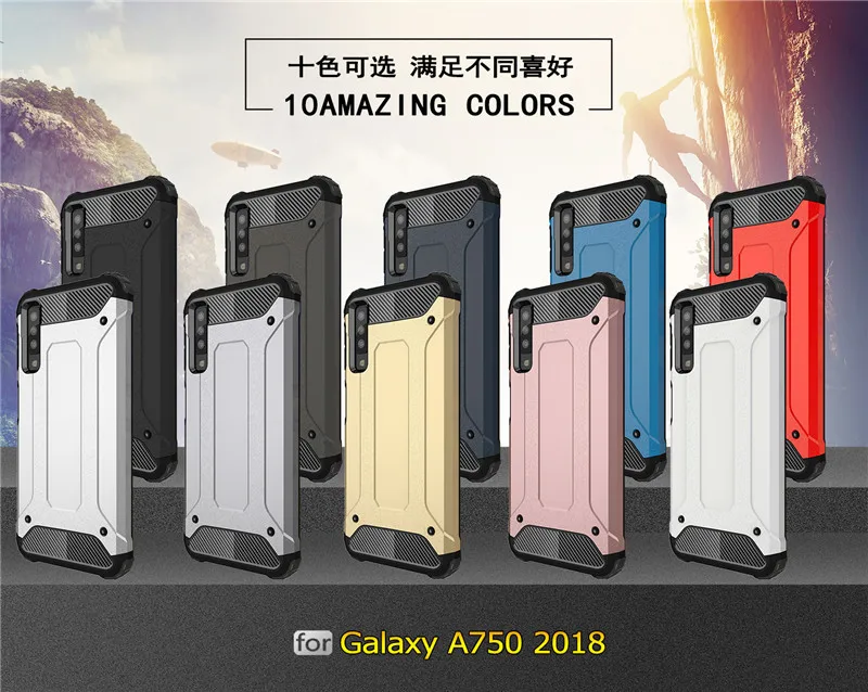 Чехол-броня для samsung Galaxy A50 задняя крышка телефона силиконовый чехол-бампер