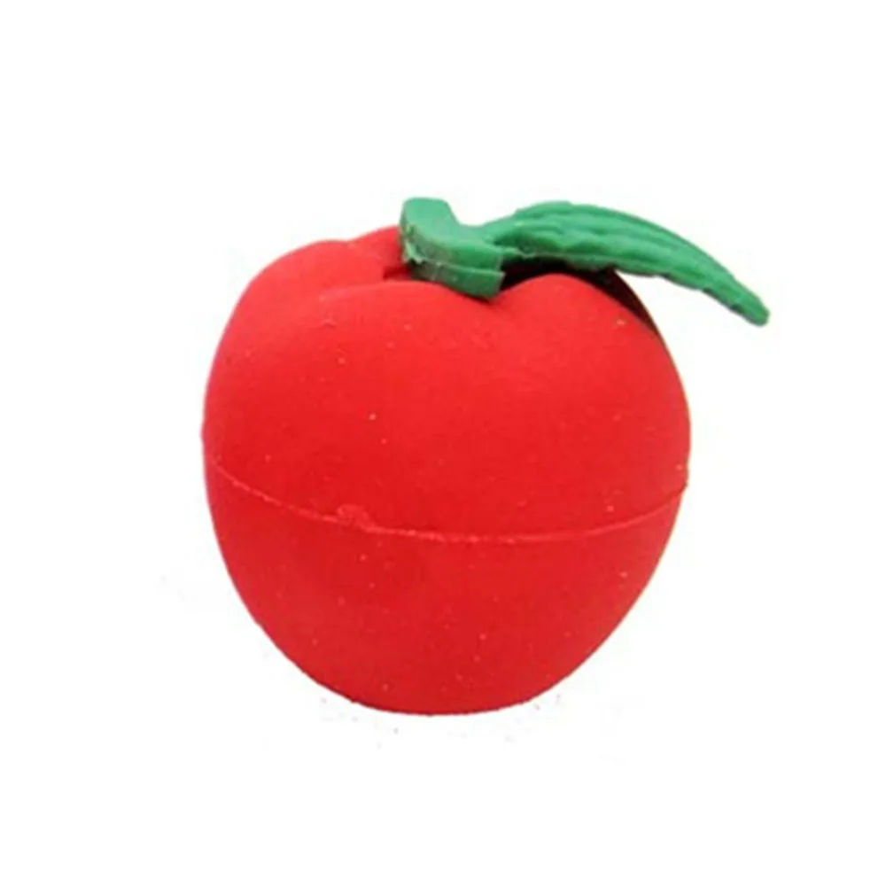 

50pcs Red Apple Eraser Creative Eraser Apple Shape Eraser Attractive Eraser