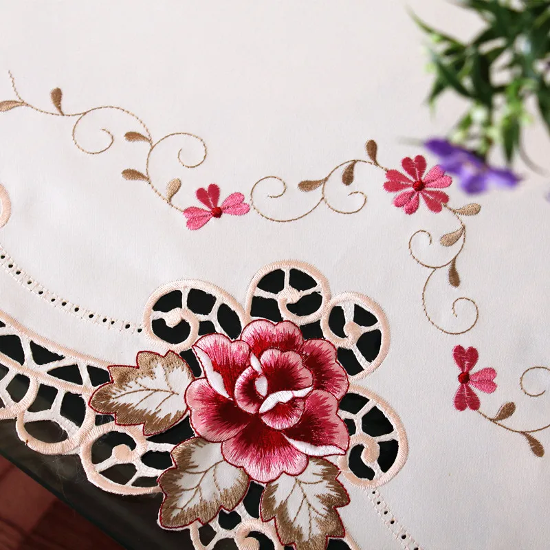 Скатерть TY1017 для европейского сада роскошная скатерть стола тканевая с вышивкой