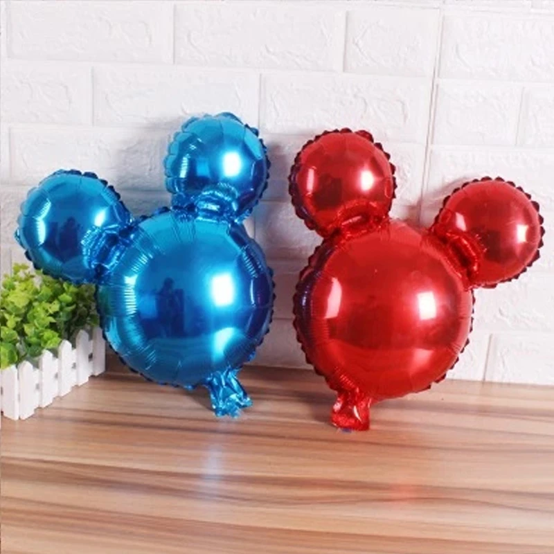 1 шт. гигантские 24 дюймов Микки голова шары фольгированные милый градиент Минни