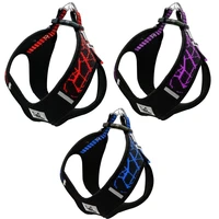 3m reflective nylon dog harness dogs harness vest no pull mesh adjustable step in pet harnesses for french bulldog pitbull