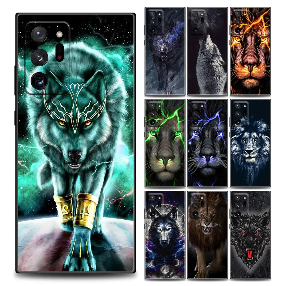 

Wolf Lion Animal Samsung Case for Note 8 Note 9 Note 10 M11 M12 M30s M32 M21 M51 F41 F62 M01 Soft Silicone Cover