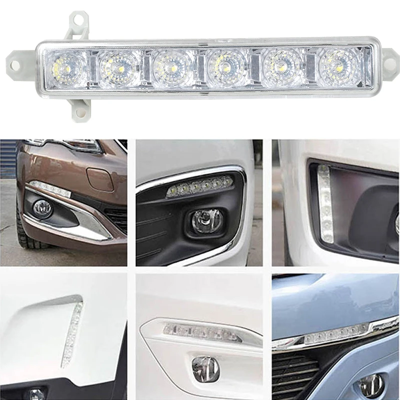Передняя светодиодная фасветильник DRL для Peugeot 308 2013-2020 Citroen C-Elysee Berlingo B9 C1 C3 MK2 2005-2020