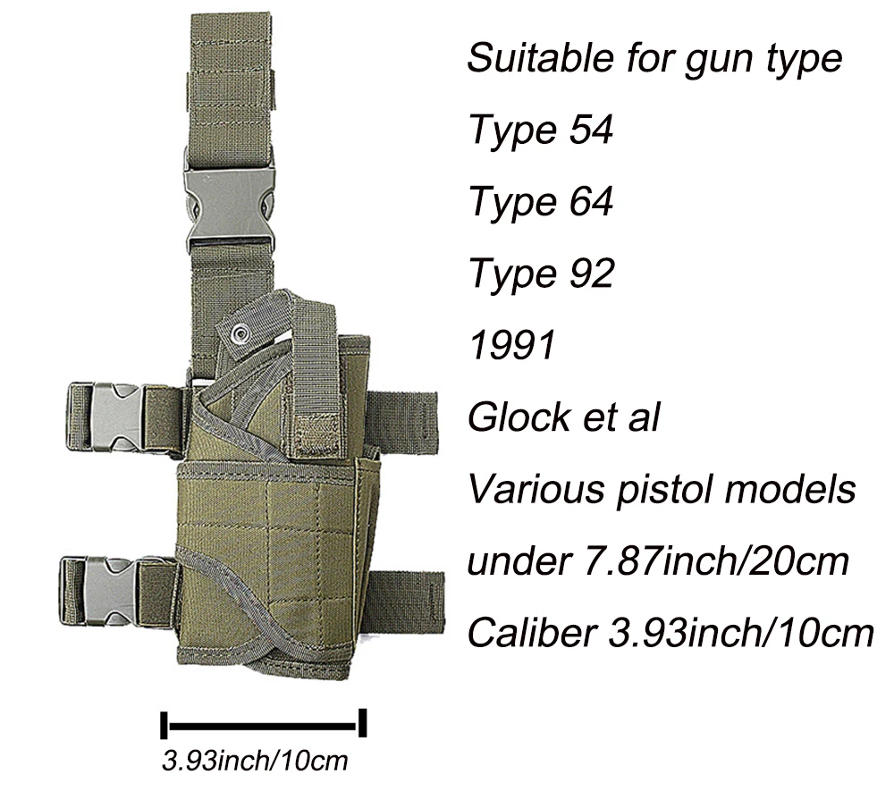 Тактический Торнадо ножная кобура Glock страйкбол пистолет падение ноги кобура Чехол Регулируемый Волшебный ремень кобура для универсального пистолета