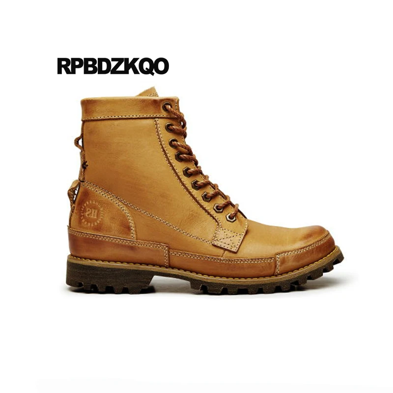 желтый мех зимняя дизайнер обувь мужчины высокого качества Первый слой кожи