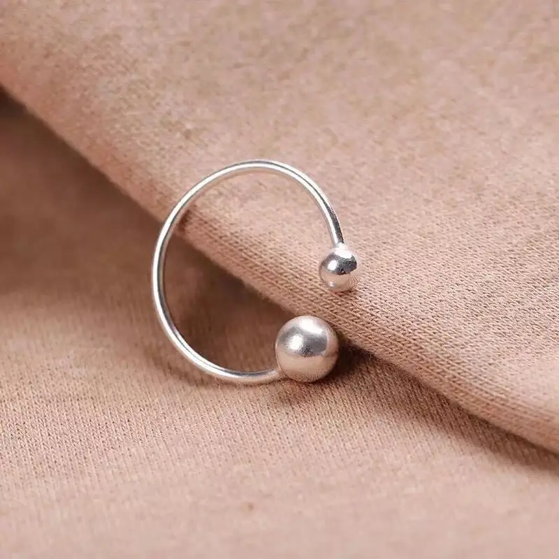 Женское геометрическое кольцо Oly2u простое дизайнерское Открытое ручной работы