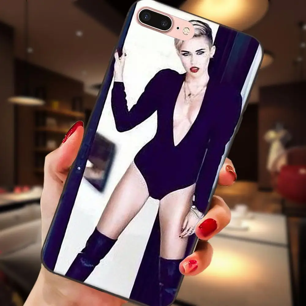 Милый чехол для телефона с рисунком поп-певицы Miley Cyrus Huawei Honor Enjoy Mate Note 6s 8 9 10 20 Lite Play