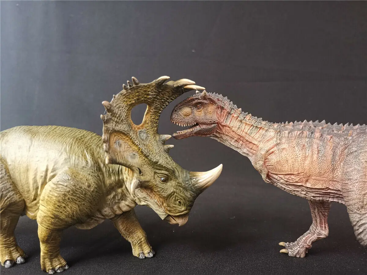 Nanmu Sinoceratops VS Carnotaurus Scene Figure Dinosaur Model Collector Toy Gift | Игрушки и хобби