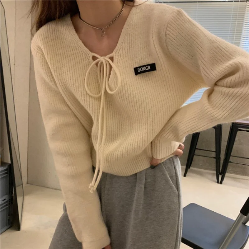 Трикотажная верхняя одежда свободный свитер в Корейском стиле весенний женский