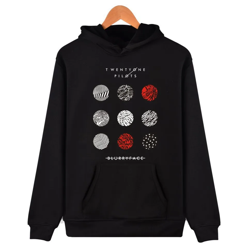 Толстовка мужская с капюшоном Twenty one pilots Модный свитшот в стиле Харадзюку костюм