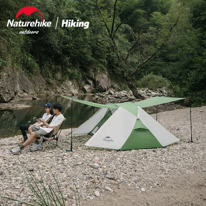 

Naturehike Ультралегкая 210T нейлоновая водонепроницаемая 3 сезонная палатка для кемпинга на открытом воздухе двойная палатка для туризма и альпи...
