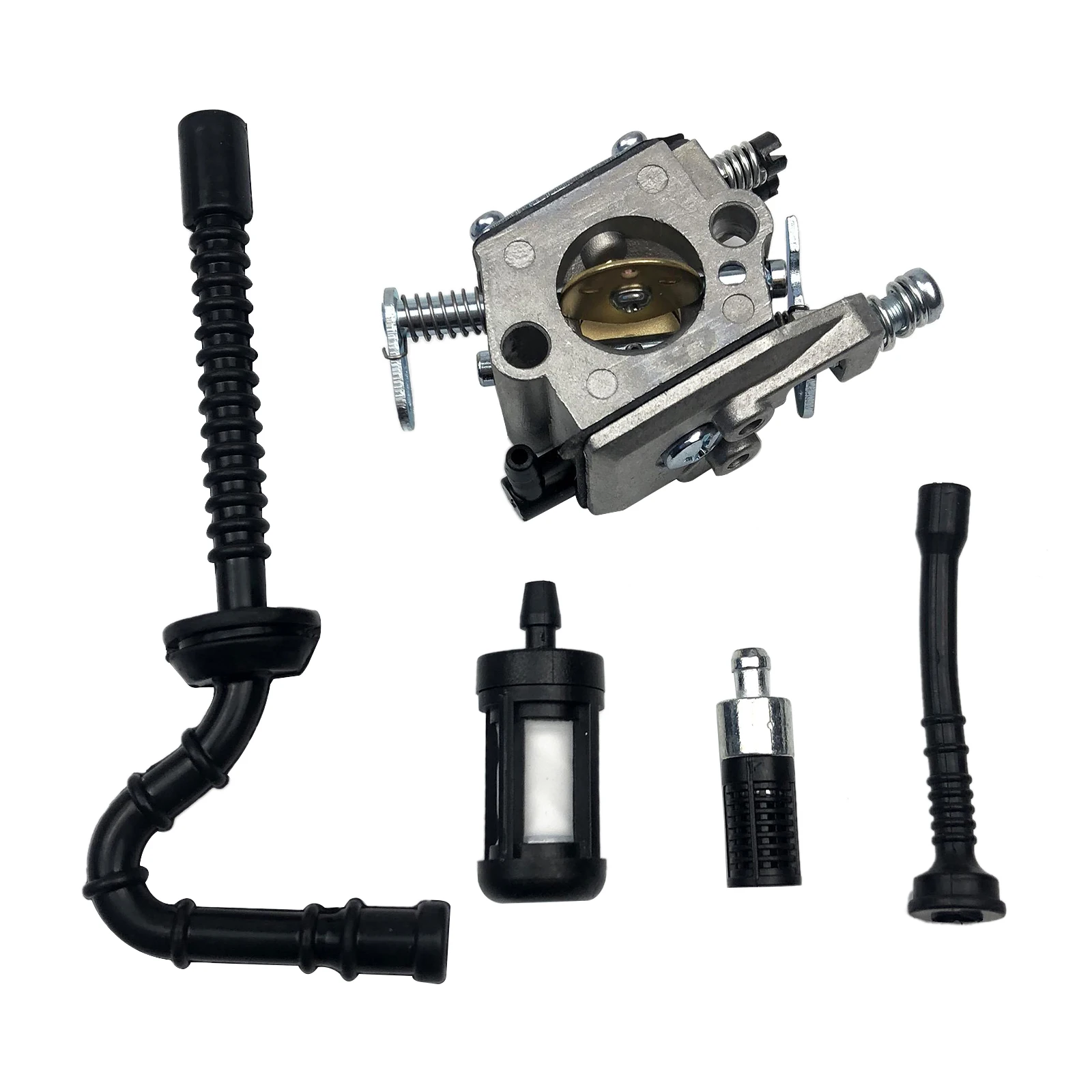 

Metal Carburetor Carb Fuel Filters Oil Pipe Fuel Line Fuel Hose Kit For STIHL 021 023 025 MS210 MS230 Chainsaw Repair