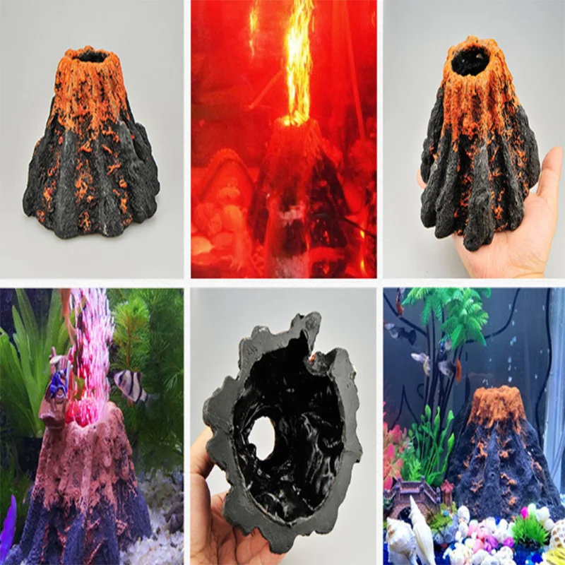 Вулканический коралловый камень украшения для аквариума смола ручная работа