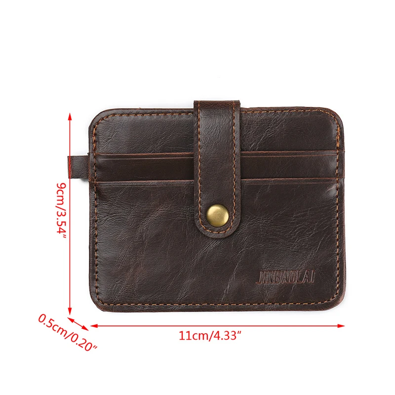 D0LF мужской кошелек из искусственной кожи для кредитных карт тонкий Карманный