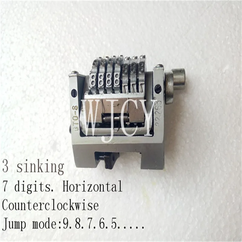 

Запчасти для машин Heidelberg GTO, 7 цифр, горизонтальная нумерация, три погружения