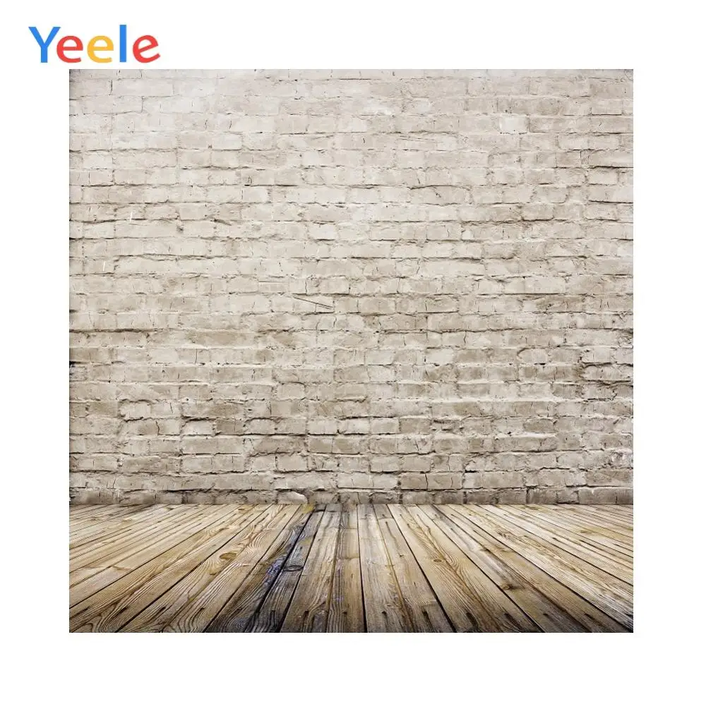 

Yeele Grunge Brick Wall Wooden Floor Baby Portrait Photography Backgrounds Customized Photographic Backdrops For Photo Studio
