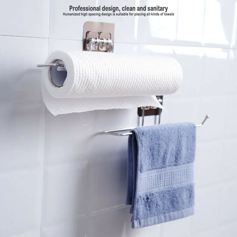 Настенный держатель одноразовые тряпки для мытья посуды без пробивки рулона