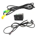 RCD510 USB AUX адаптер, переключатель, розетки, кабель, проводка, свиной хвост для VW CC Tiguan Passat B6 B7 3CD 035 249 A 3CD035249A