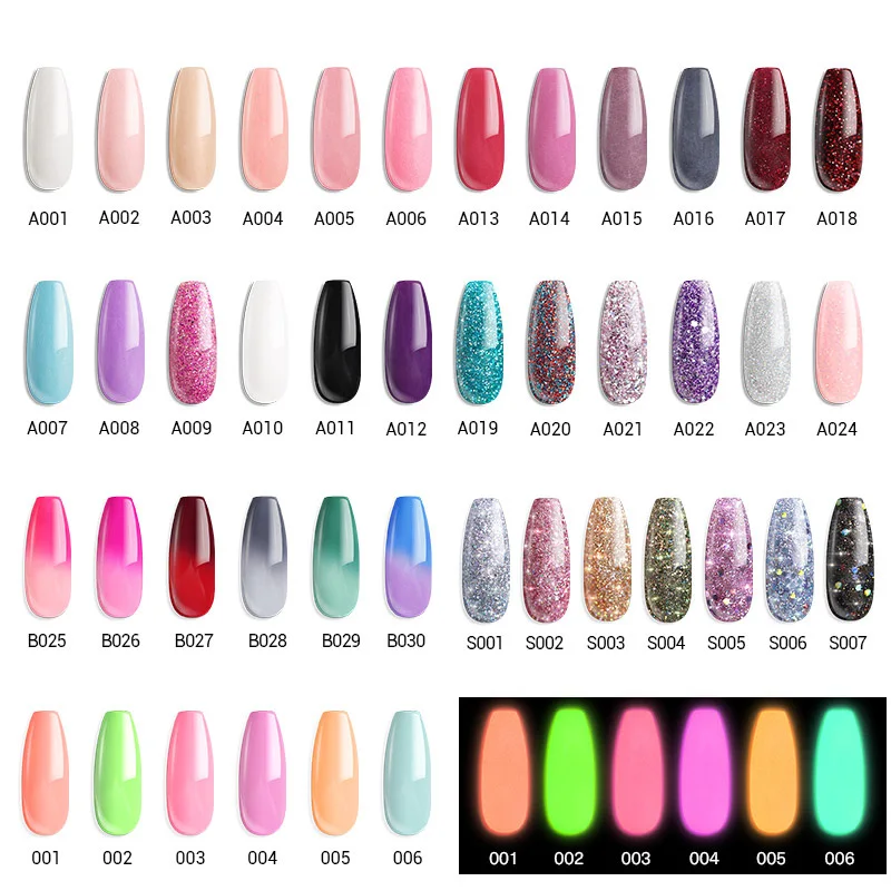 Modelones 47 шт./лот пудра для погружения наборы дизайна ногтей полный цвет набор блеск