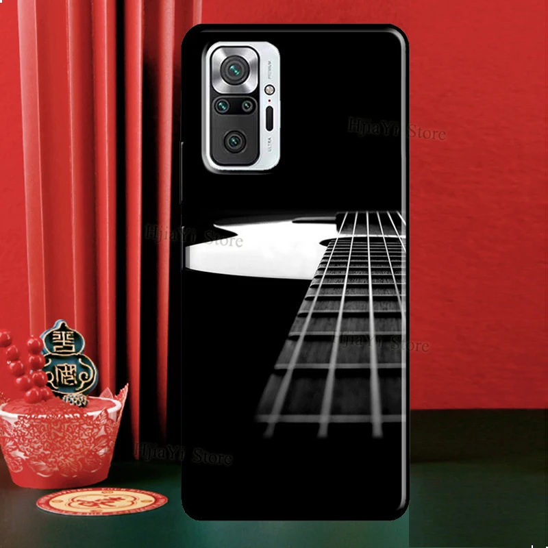 Мягкий чехол Vintage Music Guitars для Xiaomi Redmi Note 11 10 9 8 Pro 9S 10S 11S Cover 8A 9A 9C 9T и др.