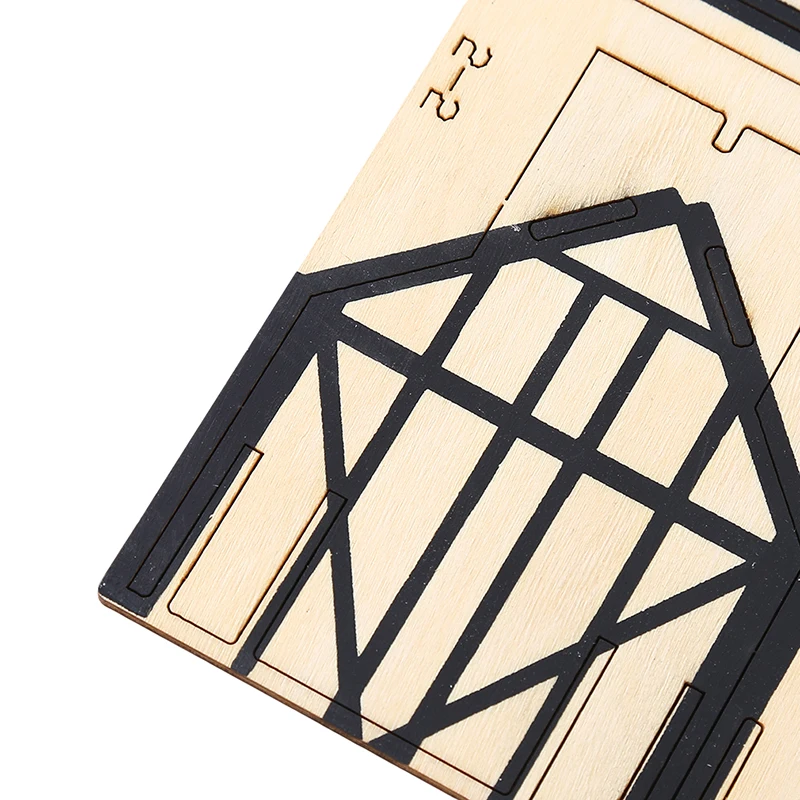 

3D Wooden Puzzle Toy Wood House Model Buliding Assemble Educational Toys Creative Jigsaw Puzzles Toy For Children Kids Gifts