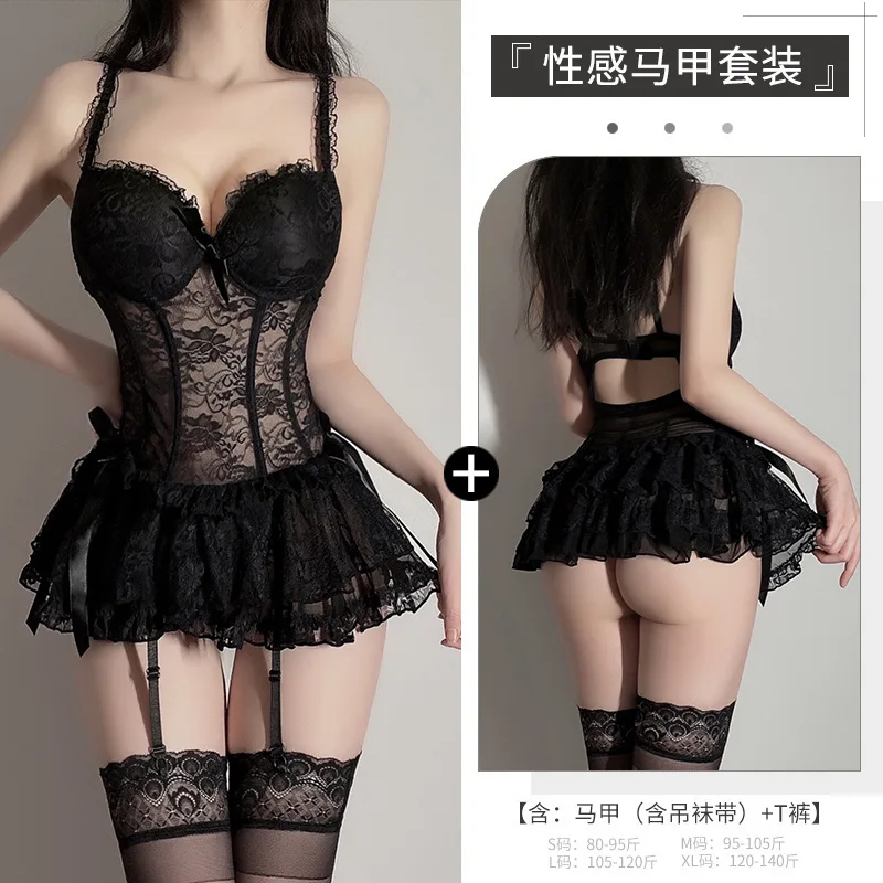 

Sexy Lingerie Voor Vrouwen Sexy Kant Kirt Verzamelen Stalen Ondersteuning Jarretel Skirtslim Vest Prinses Jurk Jurken Voor V
